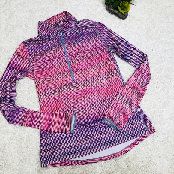 Nike Tops - Nike Multicolor Quarter Zip Dri Fit